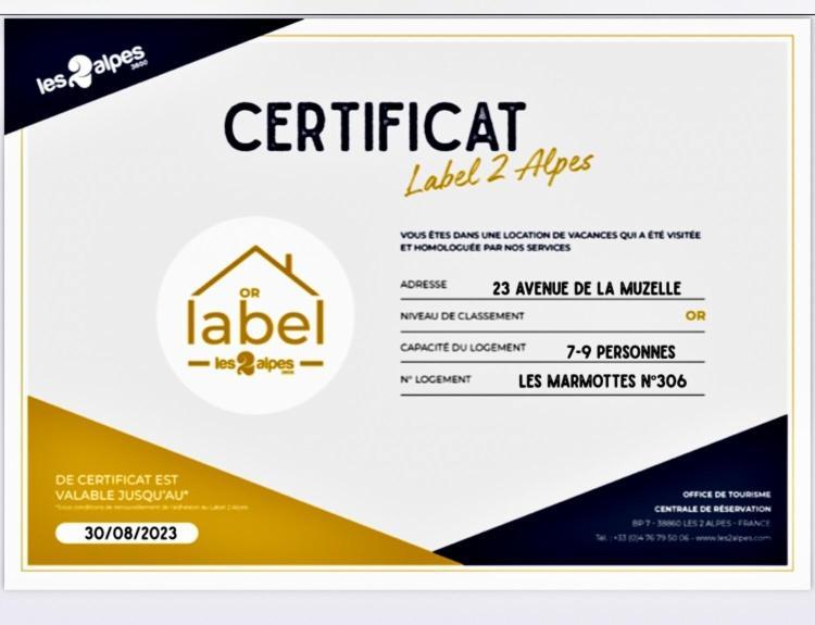 Label OR appartement spacieux proximité pistes Les Deux Alpes Esterno foto
